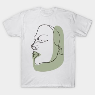 Body Positivity - The Face Line Art T-Shirt